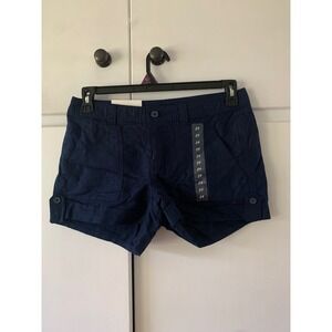 Gap‎ Navy Blue Utility Shorts with Pockets and Roll Tab Size 4